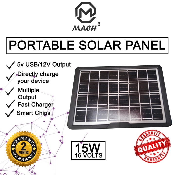 Portable Solar Panel 15W | Shopee Philippines