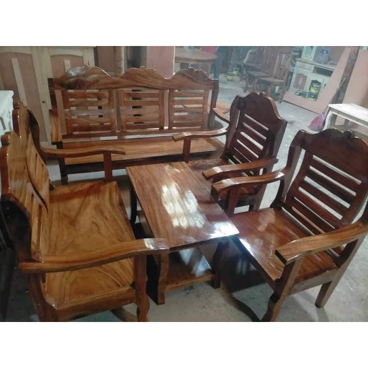 Wooden Sala Sets Acacia Solid Wood Shopee Philippines