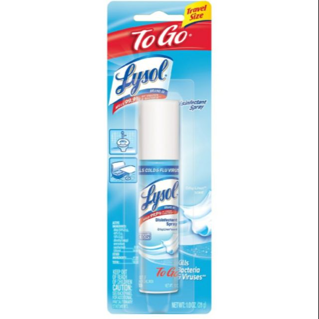 Lysol To Go Travel Size Disinfectant Spray (28g) Shopee Philippines