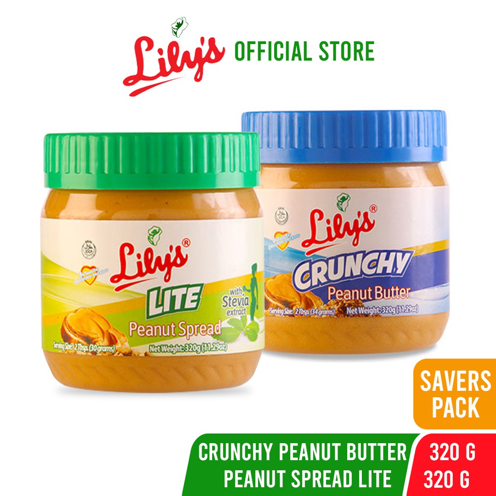 Lily’s Peanut Spread Lite 320g + Lily’s Crunchy Peanut Butter 320g