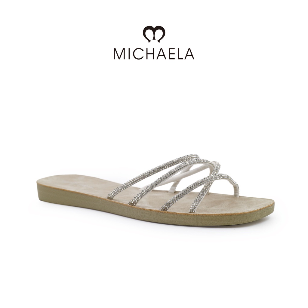 Michaela Bling Strap Sandals MICHAELA Flat Sandals For Women
