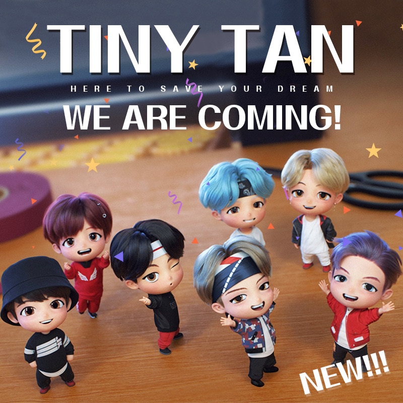 The latest 7Pcs/Set BTS TinyTAN Mini Figure Bangtan Boy Group Anime ...
