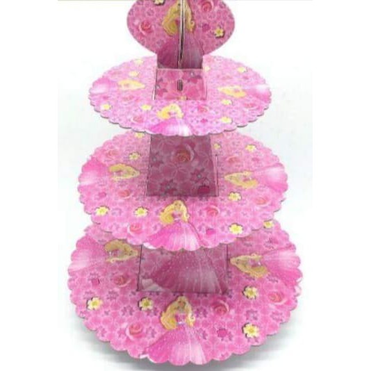 3 Tier Barbie design Cupcake Stand Party Decor