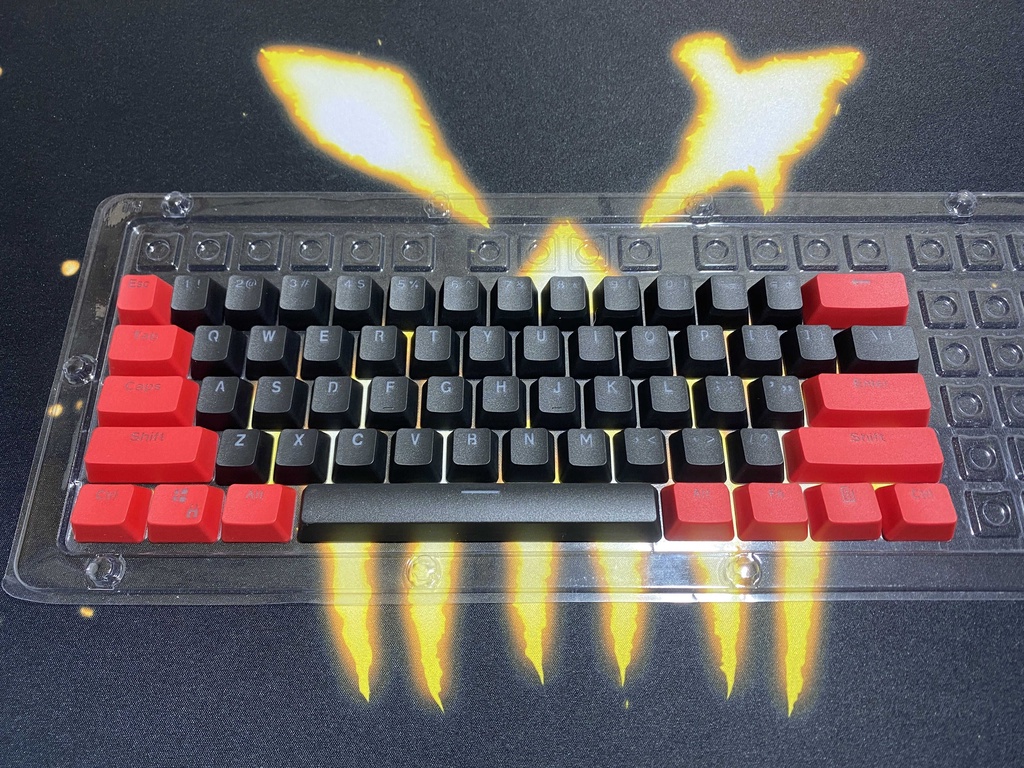 RK61 87 104 Keycaps PBT Material OEM profile Backlit Two-Color ...