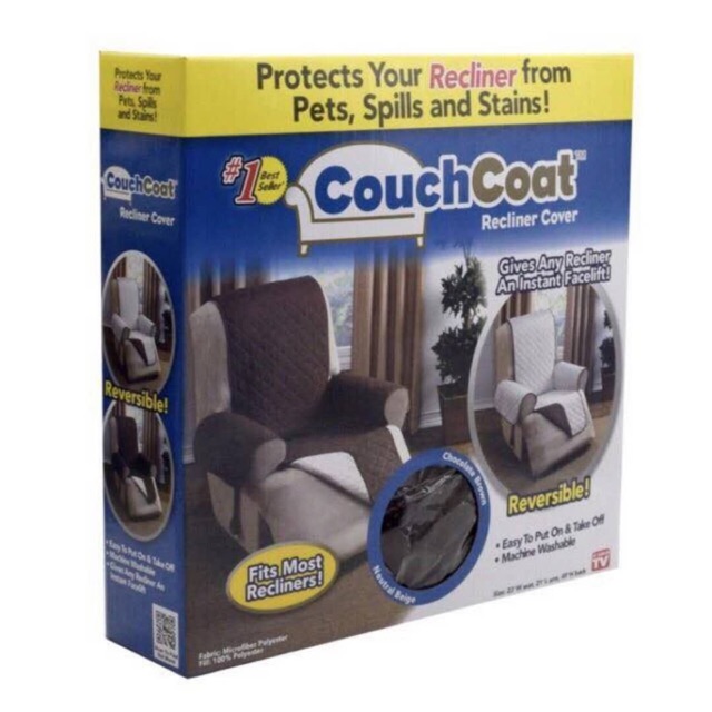 Sofa Cover Couch Coat Reversible Couch Coat Recliner | Shopee Philippines
