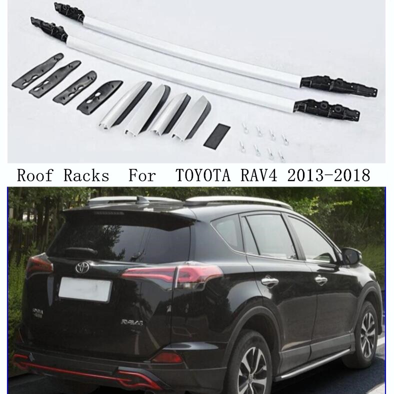 Roof Rack For TOYOTA RAV4 RAV 4 2013-2018 Aluminum Alloy Rails Bar ...