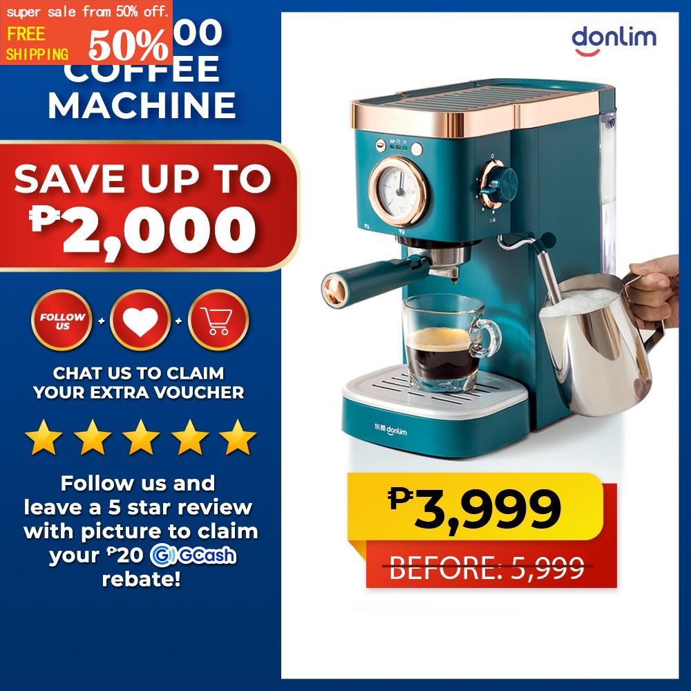 Donlim KF5400 Coffee Machine Espresso machine Coffee maker Steam