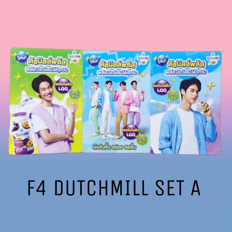 Official Thailand F4 Dutch Mill Notebook & Postcard & CP
