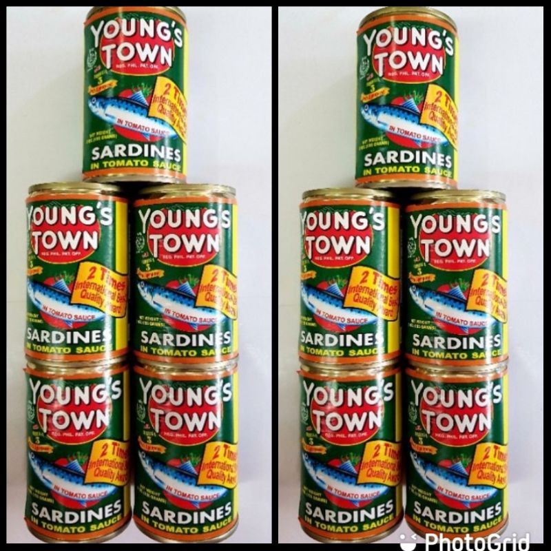 YOUNG'S TOWN SARDINES/ ATAMI in TOMATO SAUCE 12 per pack 155g Shopee