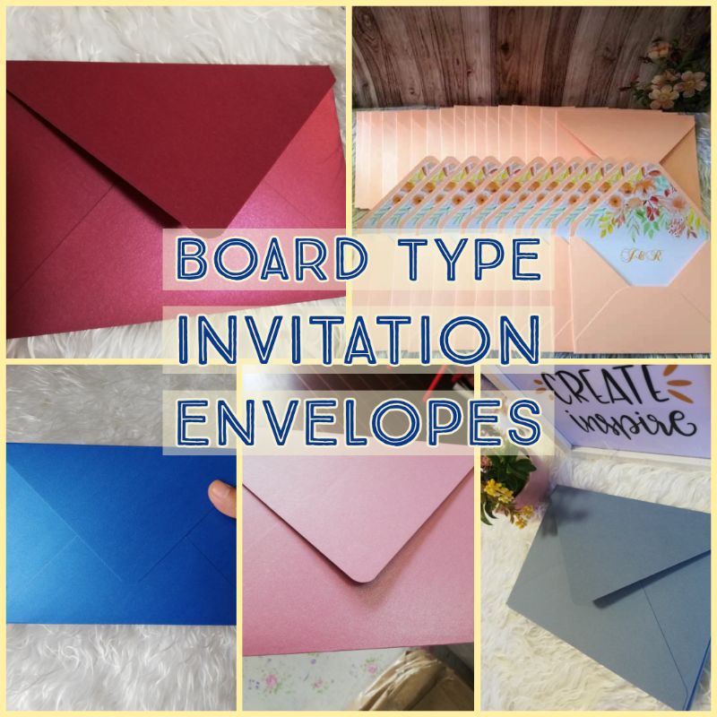 Board type invitation envelope Shopee Philippines