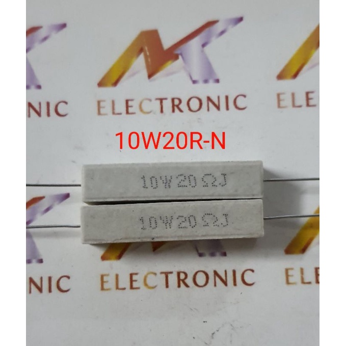 Resistor 10W20R 10W 20R 20ohm rectangular lying horizontal | Shopee ...