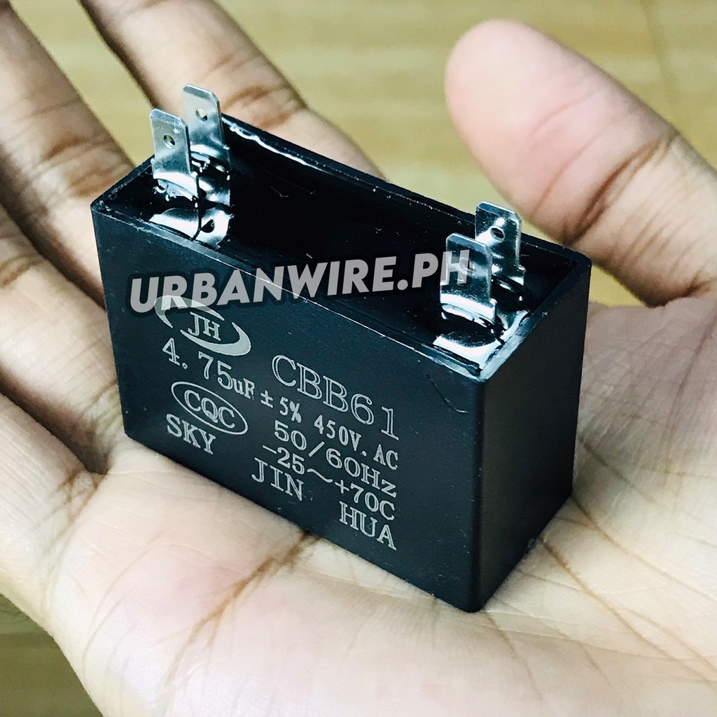 4.75UF/450V Electric fan Capacitor Terminal Type Heavy Duty Shopee