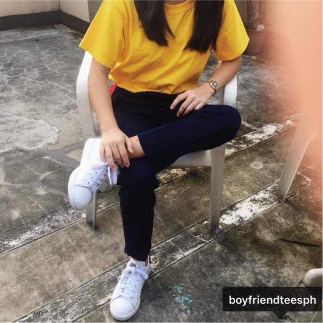 Yellow shirt cheap ootd