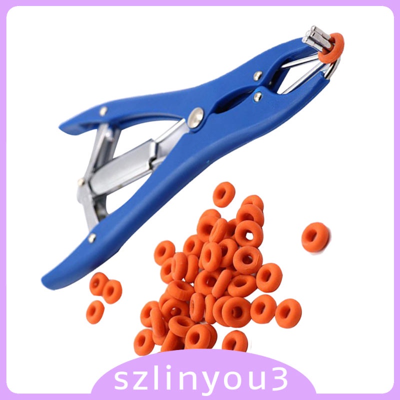 Practical Tool Castration Forcep Plier Tail Dock Cattle Sheep & 100Pcs ...