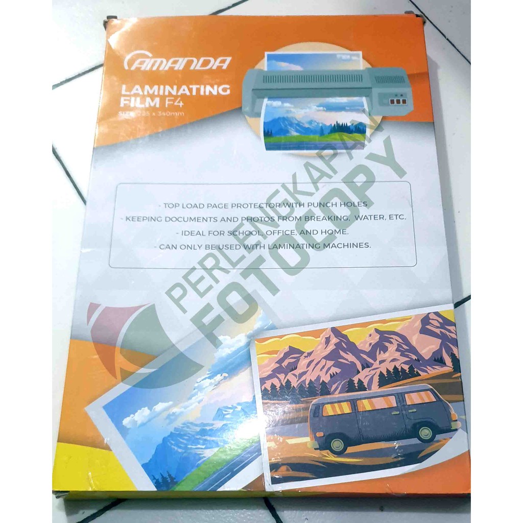 Plastic LAMINATING Retail F4 hot Lamination hot 100 micron Shopee