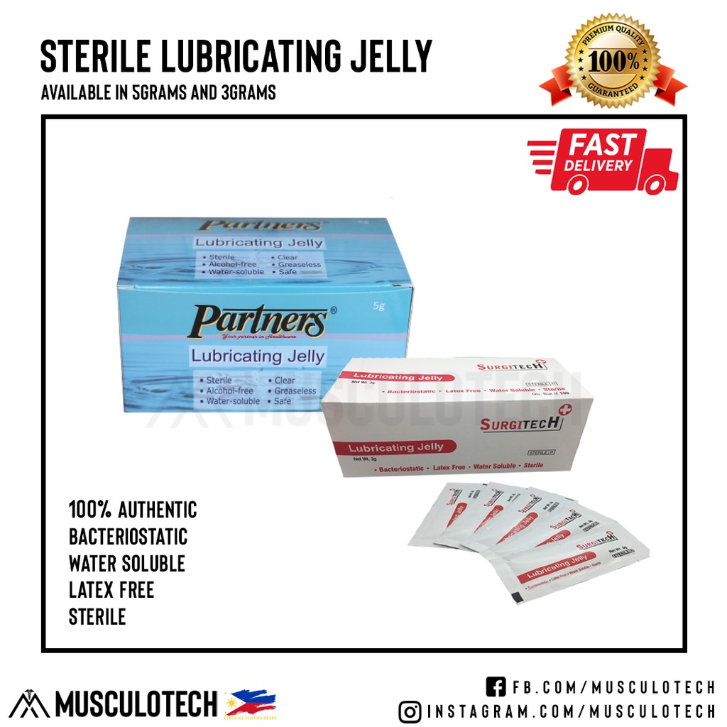 Surgitech Partners Sterile Medical Lubricating Jelly Personal Lubricant