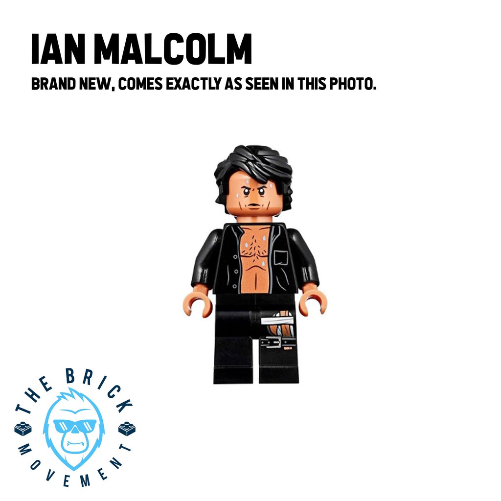 Lego jurassic park ian malcolm sale