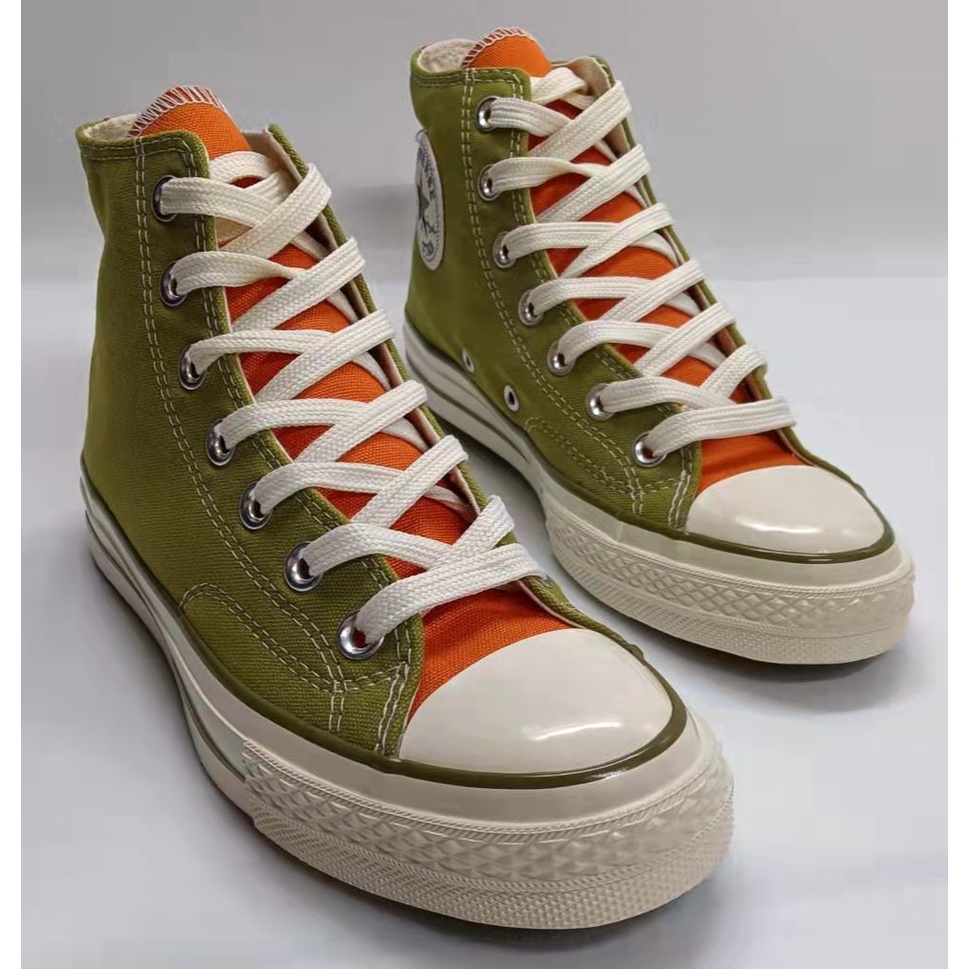 Green and orange clearance converse