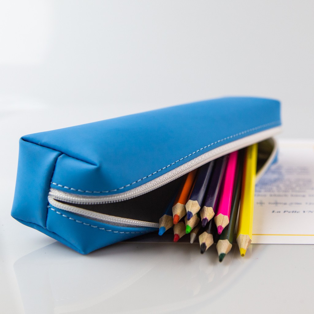 Colorful Genuine Leather Pen Case (Pen Case - Pen Bag) | Shopee Philippines