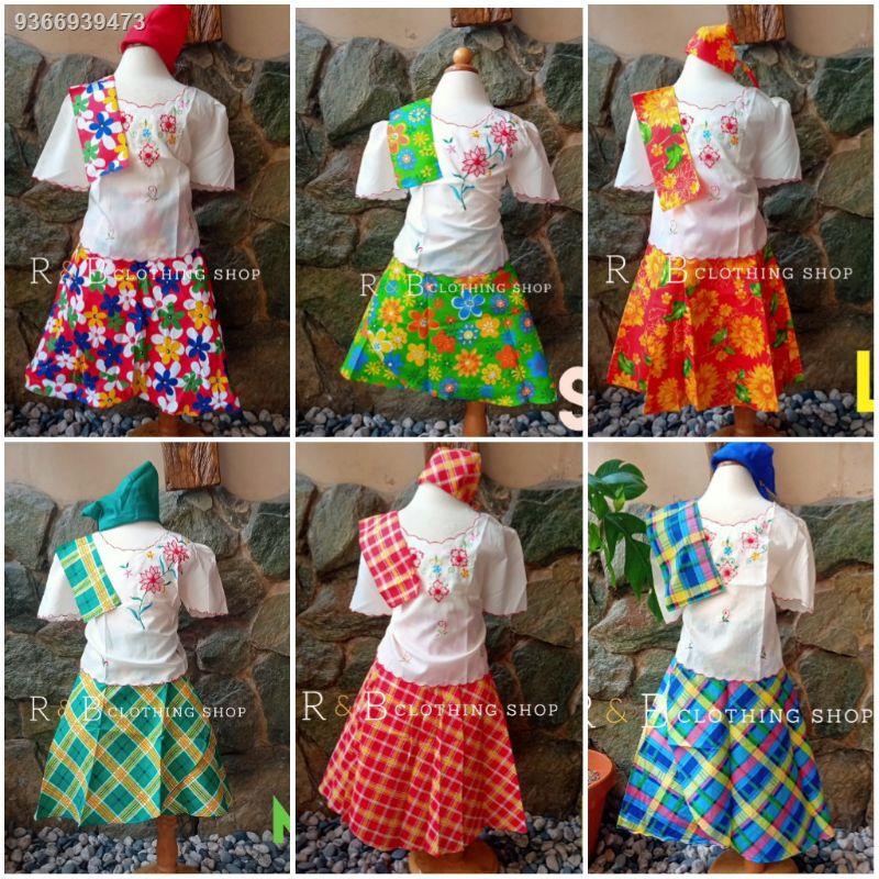 Baro't saya for kids/kimona at patadyongHJHG10 | Shopee Philippines