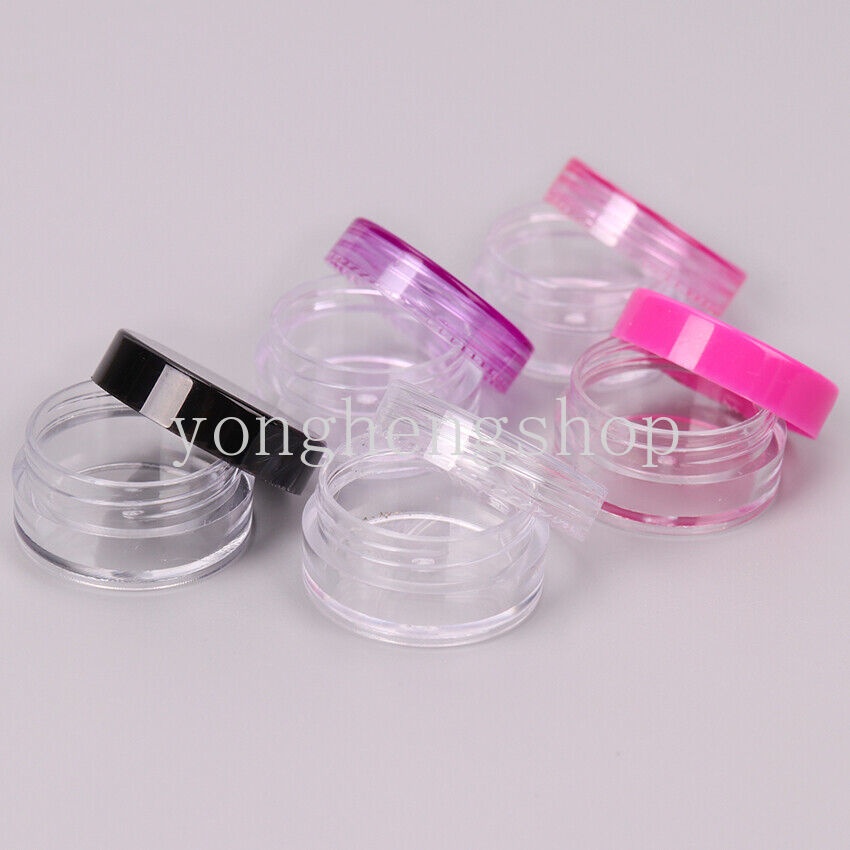 20pcs/set Round Mini Cosmetics Jar Travel Protable Makeup Face Cream ...