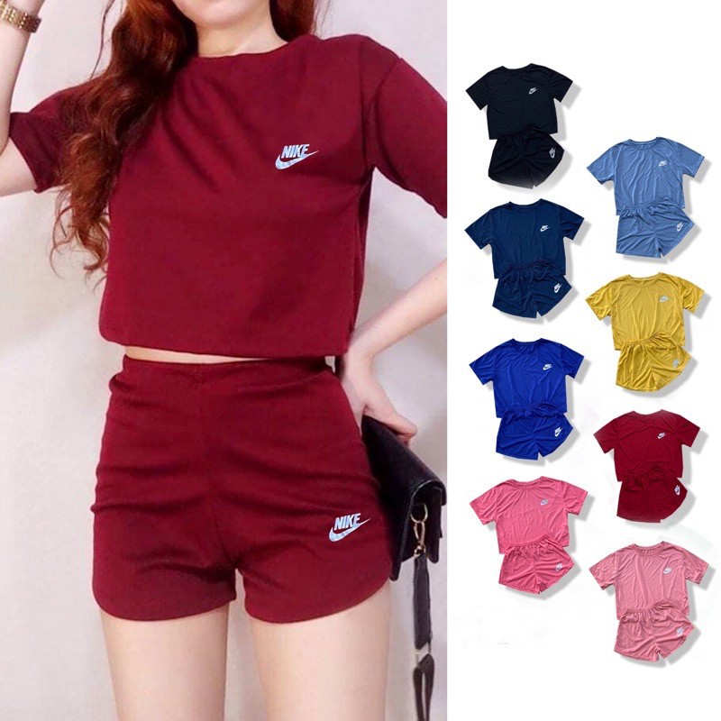 Nike Popular women Terno Top and Shorts tiktok set