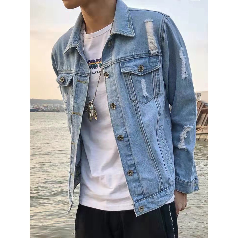 Xl jean jacket on sale mens