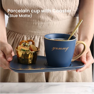 1pc 240ml Ceramic Cupset With Biscuit Shaped Saucer, Coffee Mug Set With  Unique & Exquisite Design For Tea Time, High-end & Cute