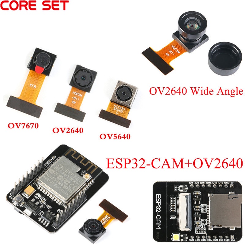 √OV5640 OV7670 OV2640 Mini Wide Angle 200W Camera Module ESP32-CAM ...