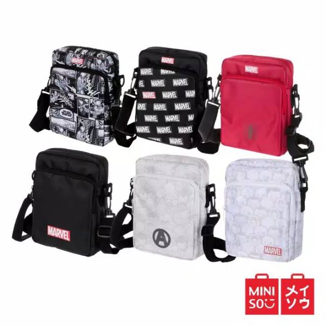 Miniso Official MARVEL Crossbody Bag/Miniso X MARVEL Sling Bag Shopee