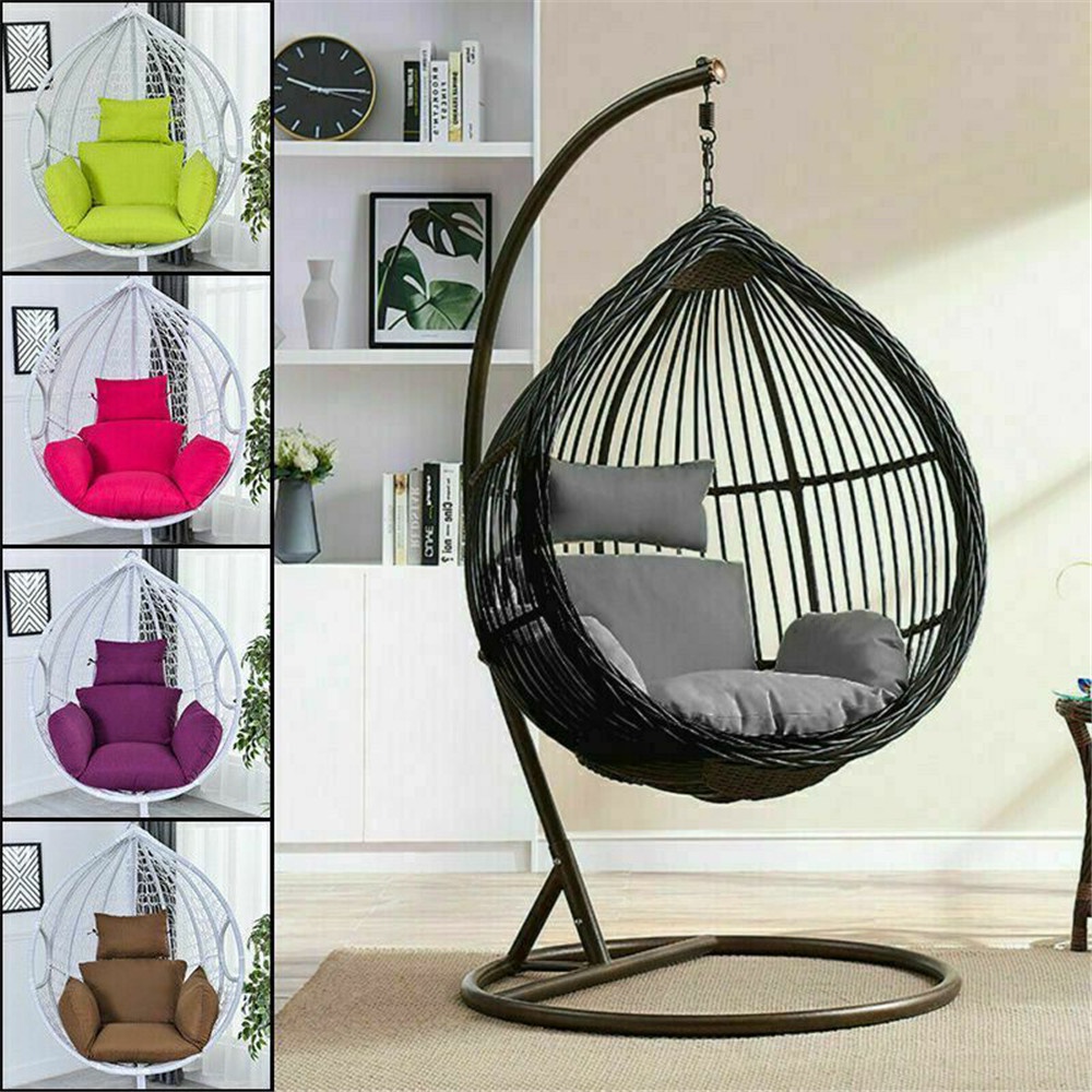 Hanging rattan chair online with stand