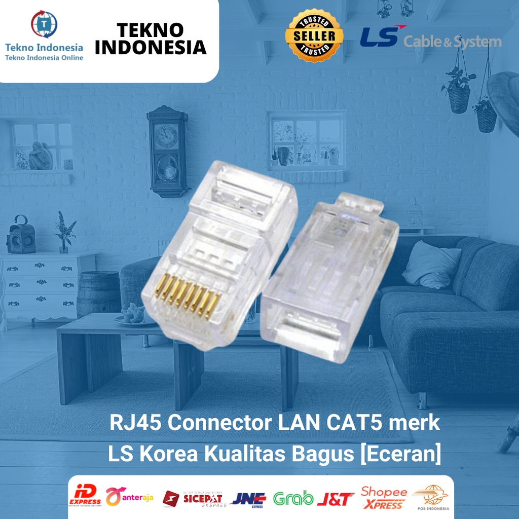 RJ45 Connector LAN CAT5 brand LS Korea Good Quality [Retail] | Shopee ...