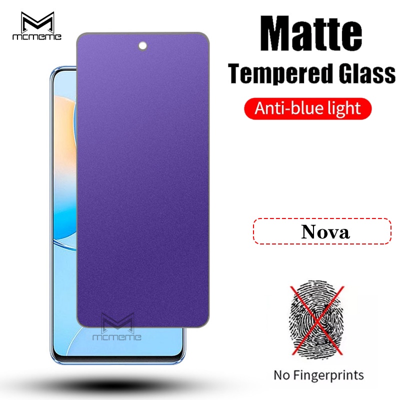 Matte Anti Blue Light Ray Tempered Glass Screen Protector Huawei Nova 12 12i 12s 11i 11 10 Se 9