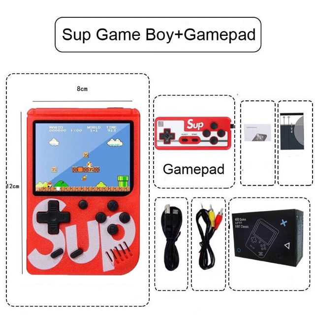 IN STOCK SUP 400 Games 2 Player Game Box Portable Retro mini Gameboy 3 ...