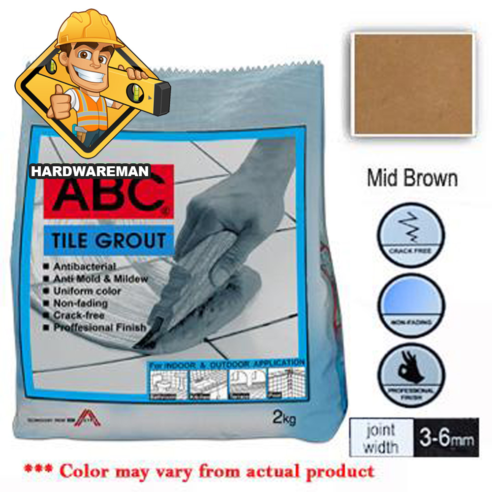 HM ABC Tile Grout Mid Brown F6 2kg Shopee Philippines
