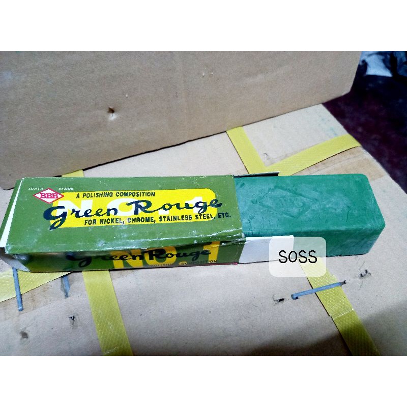 GREEN ROUGE ALUMINUM AND STAINLESS STEEL BUFFING COMPOUND 1bar | Shopee ...