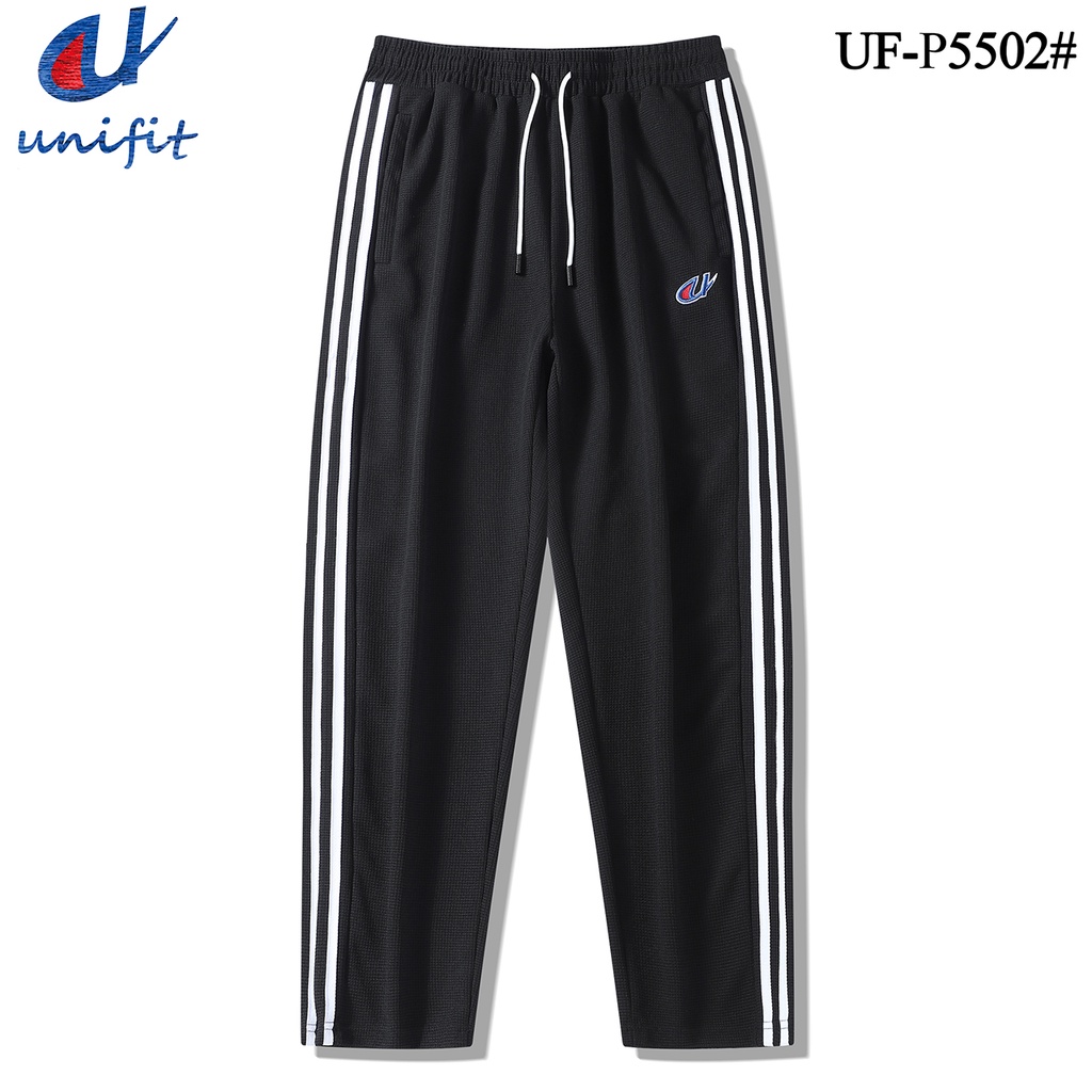 UNIFIT Waffle Striped Jogging Pants Men's Fashion Jogger Casual Walker ...