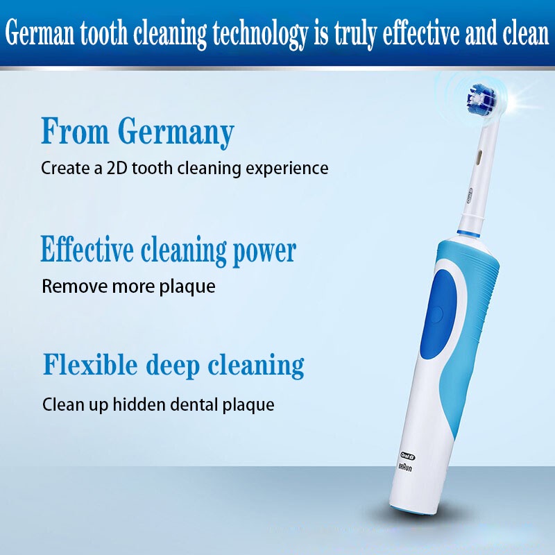 Oral B Electric Toothbrush 2D Clean Rotating Toothbrush Rechargeable ...