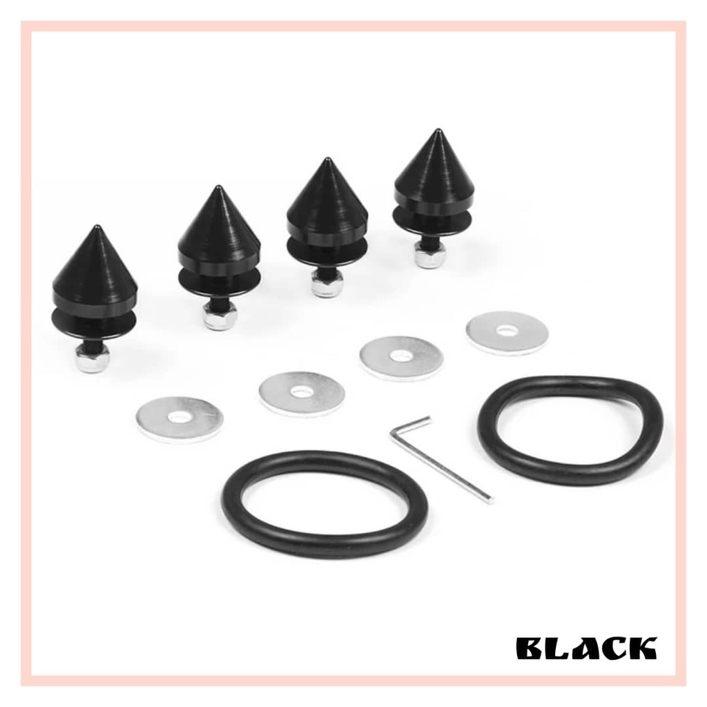 JDM Set Universal Car Auto Spike Front Bumper Hatch Lids Quick Release