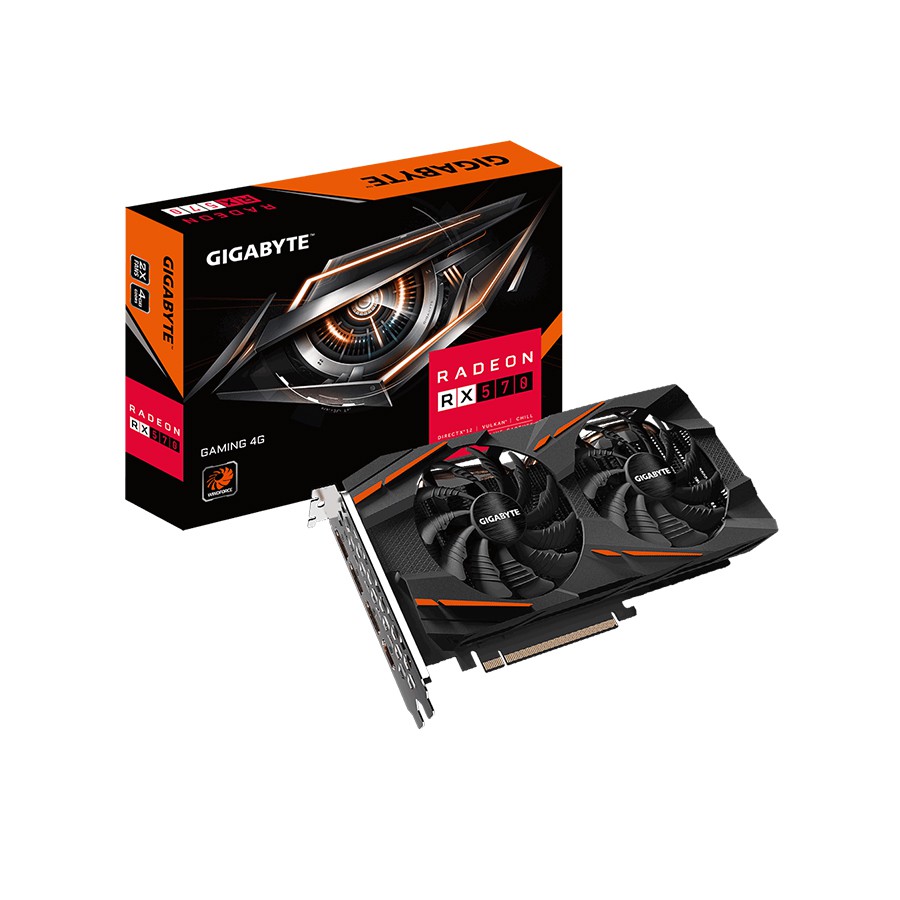 Gigabyte Radeon RX570 GV-RX570GAMING-4GD REV 2.0 Videocard 4gb