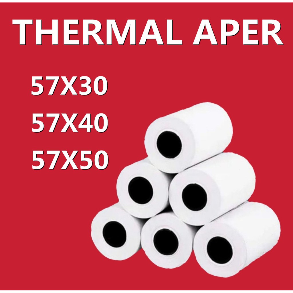 POS 57MM x 30MM /57MM x 40MM /57MM x 50MM Thermal Paper for POS 58MM