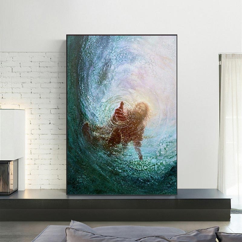 Jesus Christ The Hand of God Wall Art Canvas Painting Modern Posters ...