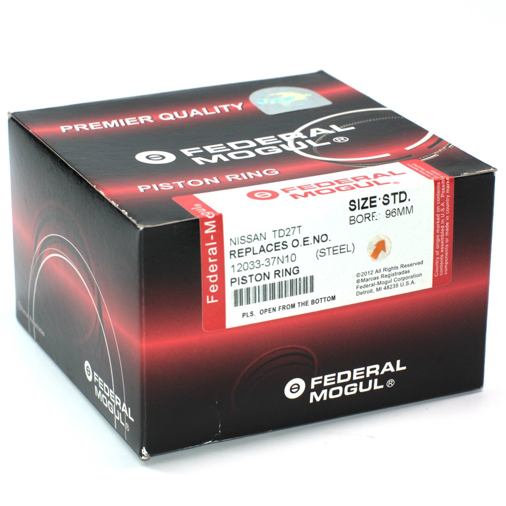 Federal Mogul Piston Ring Set Standard Size Fits Nissan Terrano