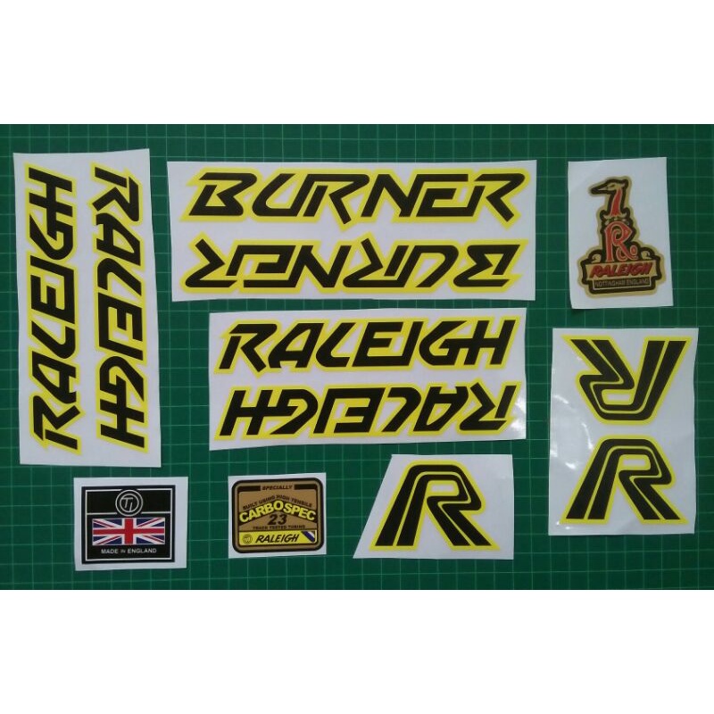 BMX Raleigh Burner MK1 Decal Transparent Sticker FF | Shopee Philippines