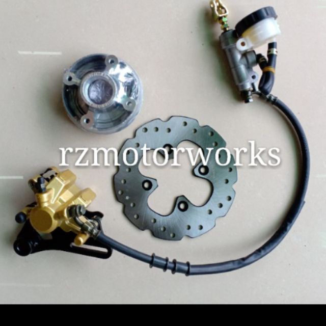 Disk brake store set for motorcycle