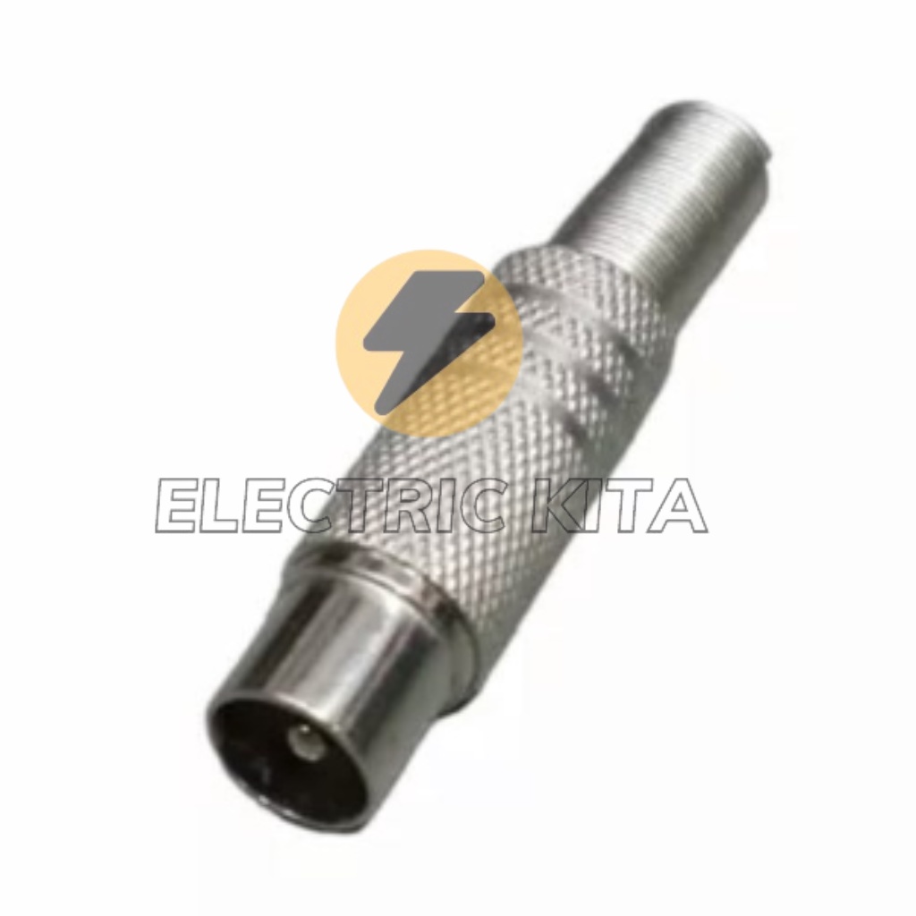 Male Stainless Steel TV Antenna JACK MALE Nickel TV JACK MALE