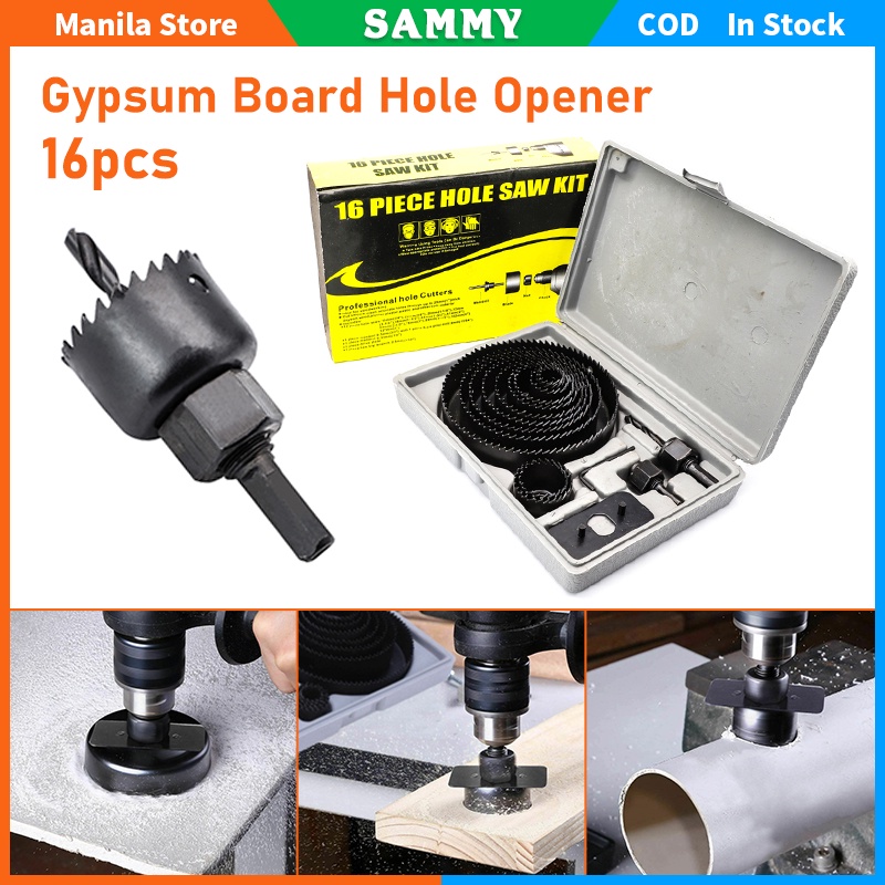 16pcs Hole Saw Kit With Saw Blades Gypsum Board Hole Opener With High ...