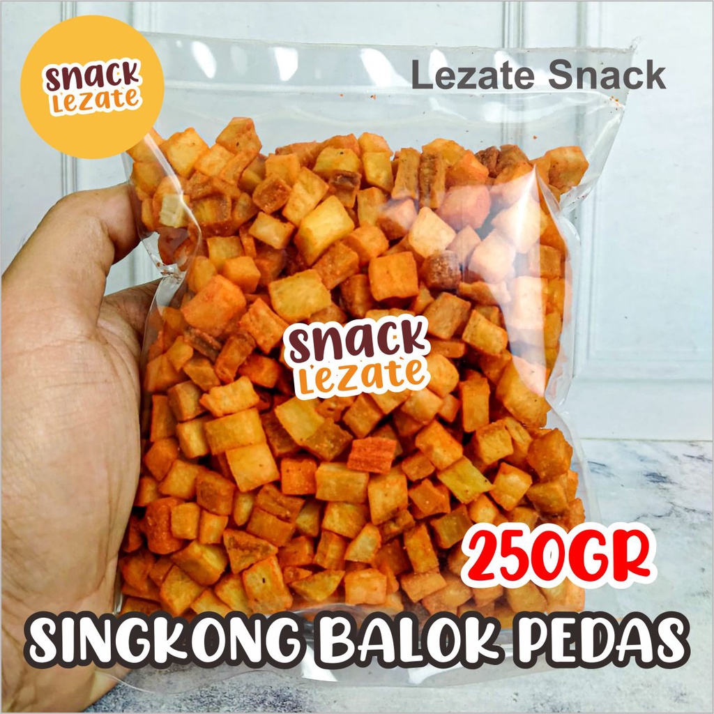 Spicy Cassava Blocks 250gr / Cassava Chips Box Crispy Dice Special ...