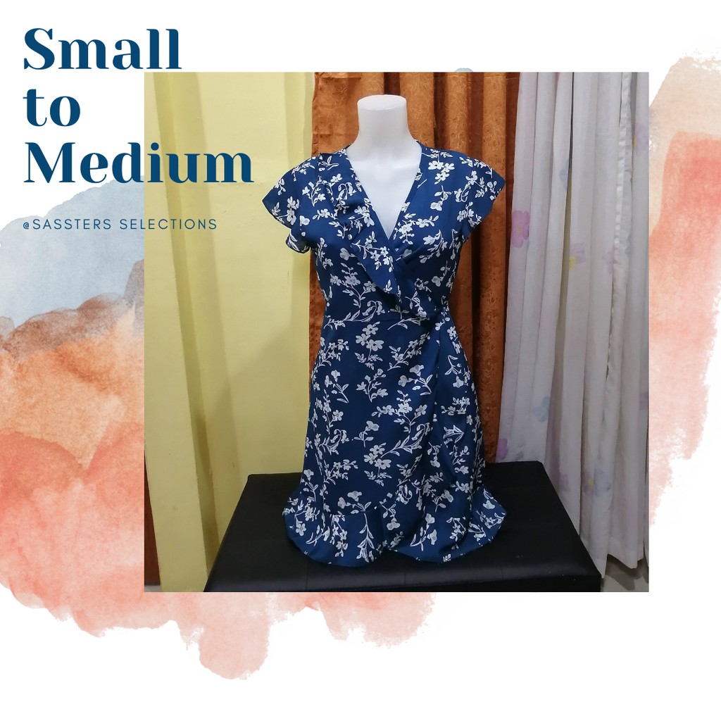 Wrap cheap dress shopee