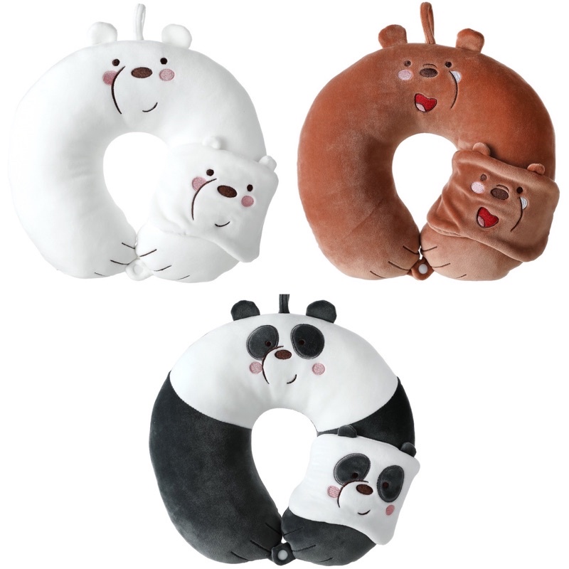 Miniso we bare bears best sale travel pillow